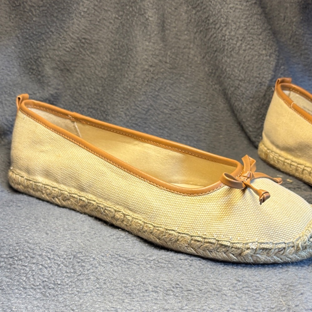 Franco Sarto Cream and Tan Espadrilles - Picture 4 of 8
